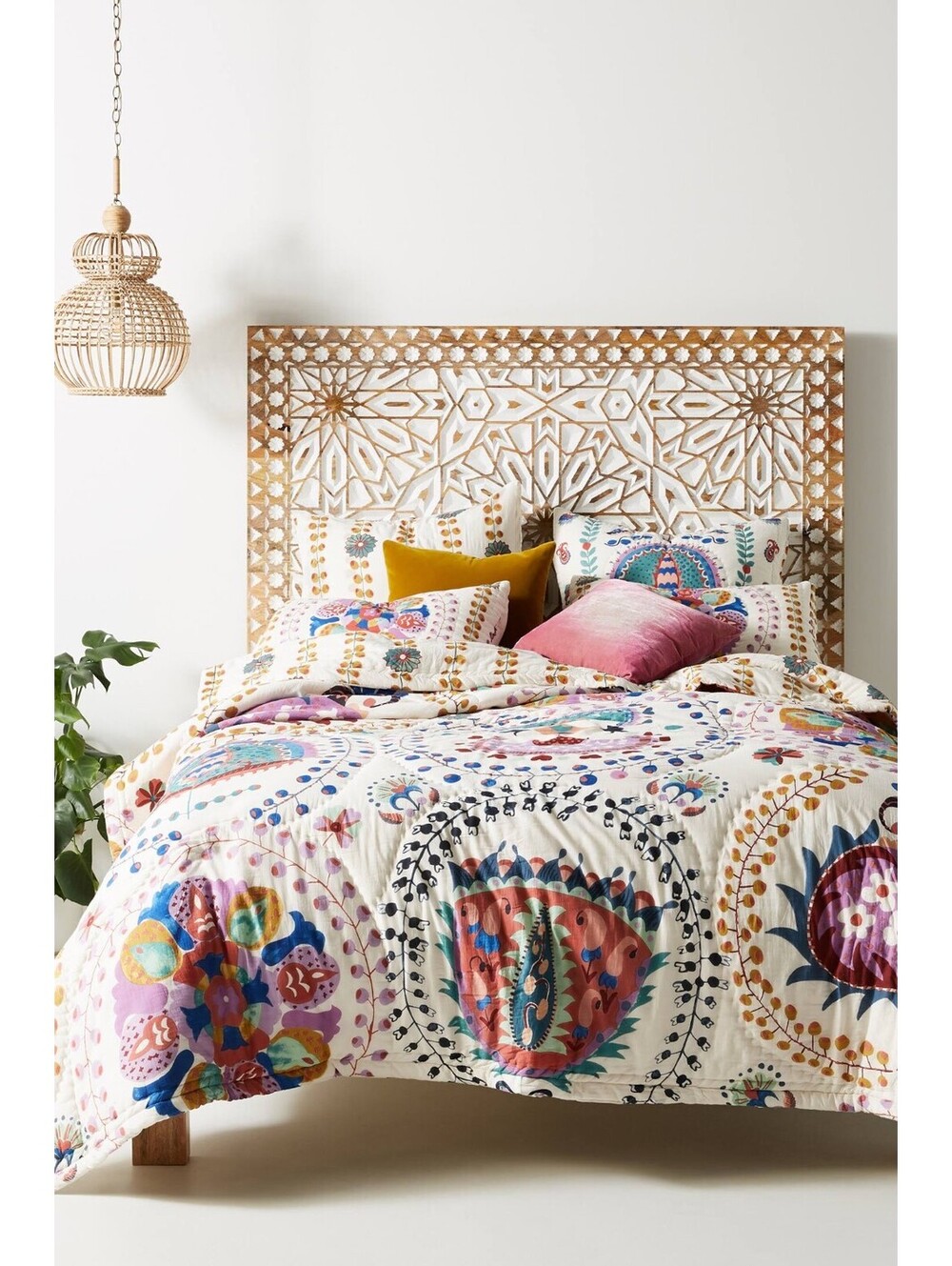 New Anthropologie Delissa Cotton Printed Quilt Size King